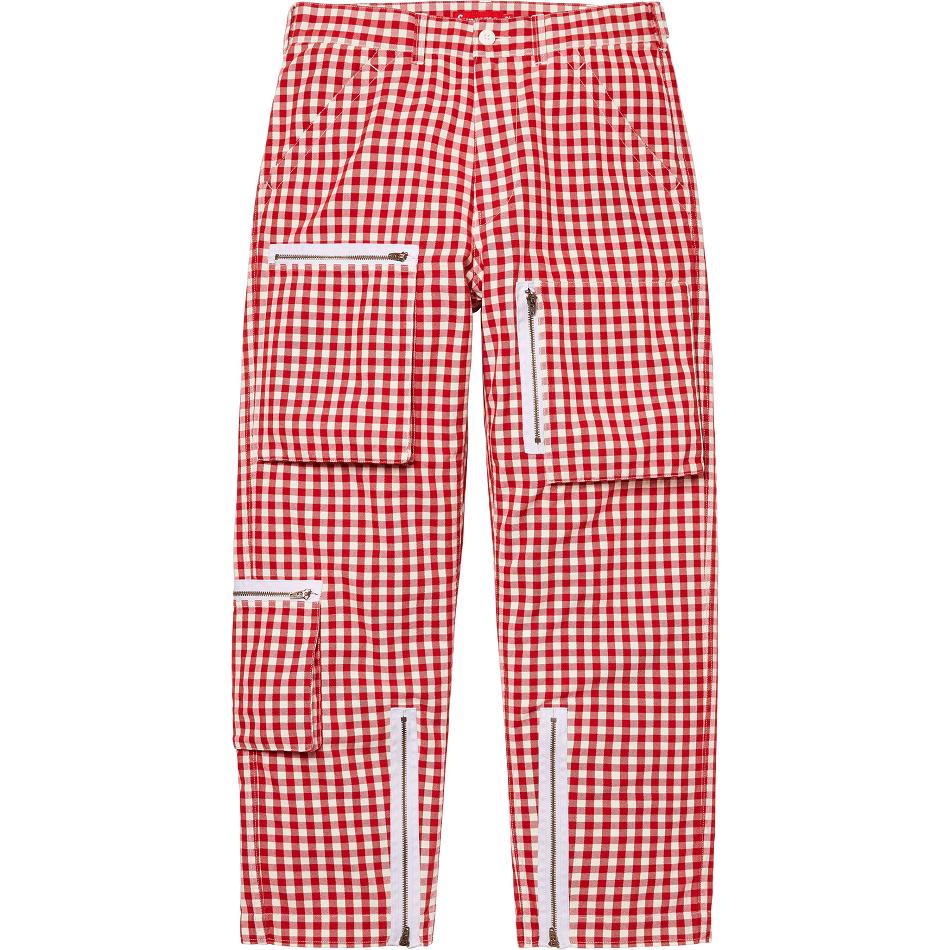 Pantalones Supreme Gingham Flight Pant Rojas | Supreme 236HK